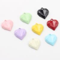 Zinc Alloy Heart Pendants, plated, DIY & 3D effect & enamel Approx [