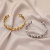 Titanium Steel Bracelet & Bangle, plated, fashion jewelry & Unisex 