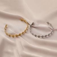 Titanium Steel Bracelet & Bangle, plated, fashion jewelry & Unisex 