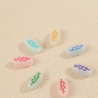 Acrylic Jewelry Beads, Drum, DIY & luminated, mixed colors [