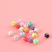 Perle acrylique, Rond, DIY & avec strass, couleurs mélangées, 8mm, Vendu par sac
