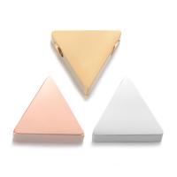 Edelstahl Perlen, 304 Edelstahl, Dreieck, Vakuum-Ionen-Beschichtung, DIY, keine, 9x8mm, Bohrung:ca. 1.8mm, verkauft von PC[