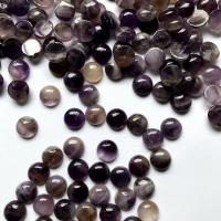 Cabochon cristal naturel, améthyste, Rond, DIY & normes différentes pour le choix, violet clair Vendu par sac