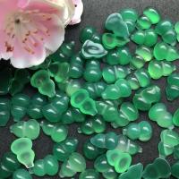 Natural Green Agate Beads, Calabash, DIY, green 