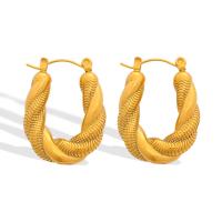 Stainless Steel Leverback Earring, 304 Stainless Steel, plated, fashion jewelry & for woman, golden [