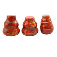 Achat Perlen, Zhanguo rot Achat, Kalebasse, DIY & verschiedene Größen vorhanden & 3-Loch, verkauft von PC