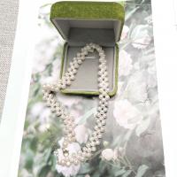 Natural Freshwater Pearl Necklace, with 5cm extender chain, fashion jewelry & for woman, white, 4-4.5mm Approx 40 cm 