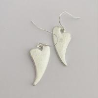 Zinc Alloy Drop Earring, Heart, silver color plated, fashion jewelry & for woman, 13-45mm 