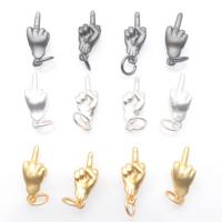 Brass Jewelry Pendants, Hand, plated, DIY & frosted 
