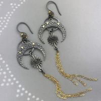 Zinc Alloy Drop Earring, plated, vintage & fashion jewelry & for woman, mixed colors, 13-45mm 