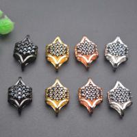 Brass Spacer Beads, plated, DIY & micro pave cubic zirconia [