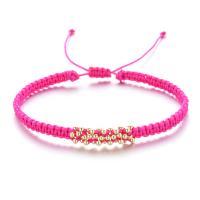 Glass Seed Beads Bracelets, Knot Cord, with Seedbead, handmade, fashion jewelry & adjustable & for woman Approx 16-30 cm 