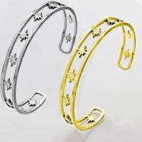 Stainless Steel Cuff Bangle, 304 Stainless Steel, plated, fashion jewelry & for woman Inner Approx 62mm 