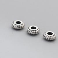 Sterling Silver Spacer Beads, 925 Sterling Silver, Antique finish, DIY, original color, 6mm Approx 2.3mm 