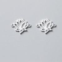 Sterling Silver Flower Pendants, 925 Sterling Silver, plated, DIY, silver color 