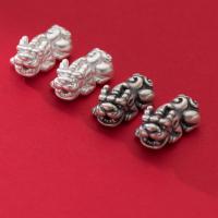 Sterling Silver Spacer Beads, 925 Sterling Silver, Fabulous Wild Beast, plated, DIY Approx 2.1mm 