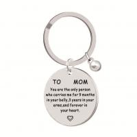 Stainless Steel Key Chain, 304 Stainless Steel, with Plastic Pearl, fashion jewelry 45cm 
