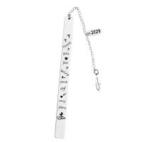 Stainless Steel Bookmark, 304 Stainless Steel, fashion jewelry [