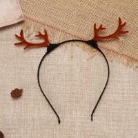 Christmas Headband, Flocking Fabric, with Zinc Alloy, Christmas Design & for woman 