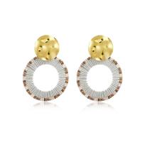 Boucles d'oreilles perle de verre, alliage de zinc, avec Seedbead & Acrylique, bijoux de mode & pour femme, plus de couleurs à choisir Vendu par paire