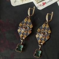 Zinc Alloy Drop Earring, with Cubic Zirconia, plated, vintage & fashion jewelry & for woman, mixed colors, 13-45mm 