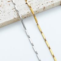 Titanium Steel Chain Necklace, Vacuum Ion Plating, fashion jewelry & Unisex nickel, lead & cadmium free, 2.5mm Approx 55 cm 