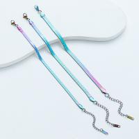 Titanium Steel Bracelet & Bangle, Vacuum Ion Plating, fashion jewelry & Unisex multi-colored, nickel, lead & cadmium free Approx 21 cm 