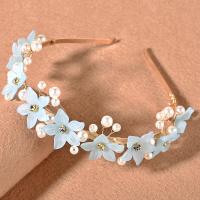 Hair Bands, Iron, with Plastic Pearl & Acrylic, fashion jewelry & for woman & with rhinestone 
