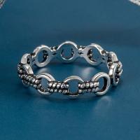 Палец кольцо-латунь, Латунь, плакирован серебром, ювелирные изделия моды & Мужская внутренний диаметр:Приблизительно 17mm, продается PC