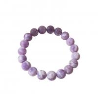 Gemstone Bracelets, Purple Chalcedony, Round, folk style & Unisex Approx 8 Inch 