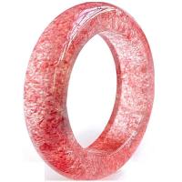 Quartz Finger Ring, Strawberry Quartz, folk style & for woman, US Ring .5-8 