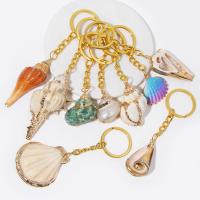 Zinc Alloy Key Chain Jewelry, with Shell, fashion jewelry & Unisex 
