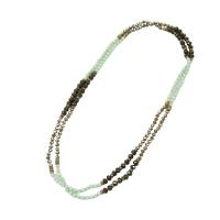 Кристалл свитер цепи ожерелье, Кристаллы, с титан, Связанный вручную, ювелирные изделия моды & Женский, разноцветный, длина:140 см, продается Strand[