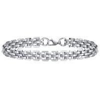Stainless Steel Chain Bracelets, 304 Stainless Steel, polished, fashion jewelry & for man, original color, 8.8mm Approx 8.27 Inch 