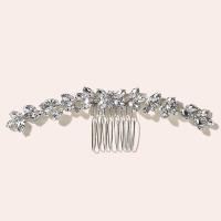 Decorative Hair Combs, Iron, fashion jewelry & for woman & with rhinestone 