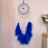 Fashion Dream Catcher, Iron, with leather cord & Feather, for home and office & fashion jewelry 