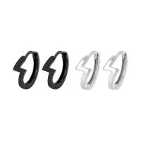 Sterling Silver Hoop Earring, 925 Sterling Silver, plated, fashion jewelry & for woman Inner Approx 8mm 