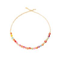 Fashion Jewelry Anklet, Straw, with Seedbead, Bohemian style & for woman Approx 10.2 Inch 