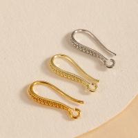 Composant anneau en laiton pour boucle d'oreille, Plaqué d'or, DIY & avec boucle, plus de couleurs à choisir Vendu par sac