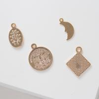 Brass Jewelry Pendants, 14K gold-filled, DIY golden 