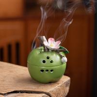 Resin Incense Burner, Apple, handmade, for home and office & durable 