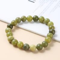 Gemstone Bracelets, Natural Stone, Round, polished, fashion jewelry & Unisex Approx 18 cm 