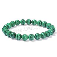 Bracelets de malachite, Rond, poli, bijoux de mode & unisexe & normes différentes pour le choix, vert Environ 18 cm, Vendu par PC