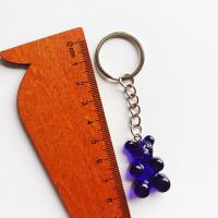 Resin Key Chain, 304 Stainless Steel, with Resin, fashion jewelry 