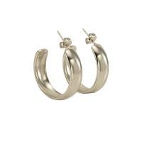Titanium Steel Earrings, Letter U, Vacuum Ion Plating, fashion jewelry & for woman 