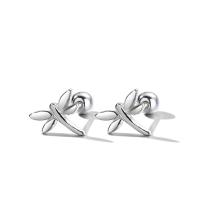 Sterling Silver Stud Earring, 925 Sterling Silver, Dragonfly, fashion jewelry & for woman, silver color 
