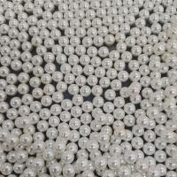 Perles de nacre en verre, perle de verre, Rond, DIY & normes différentes pour le choix & semi-foré, blanc Vendu par sac