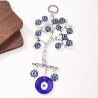 Hanging Ornaments, Zinc Alloy, with Glass, for home and office, blue 