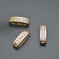 Brass Spacer Beads, plated, DIY & micro pave cubic zirconia 