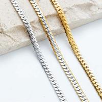 Titanium Steel Chain Necklace, Vacuum Ion Plating, fashion jewelry & Unisex nickel, lead & cadmium free Approx 60 cm 